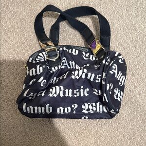 L.A.M.B. Black and White Mini Bag